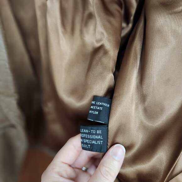 Vintage American Leather Genuine Leather Fringed Cropped Jacket - Picture 9 of 13